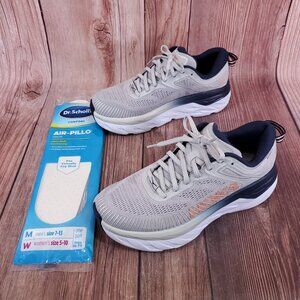 *READ* Hoka One One Bondi 7 Womens Size 8 Running Athletic Shoes 1110519 LRBI